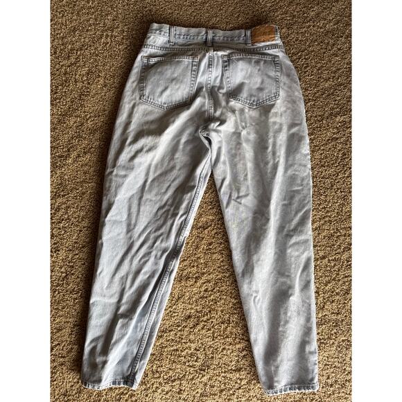 Vintage Gap Baggy Fit Light Wash Tapered 34x32 (tag) Denim Jeans - Picture 4 of 9